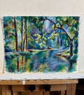 Fox in Blue Landscape